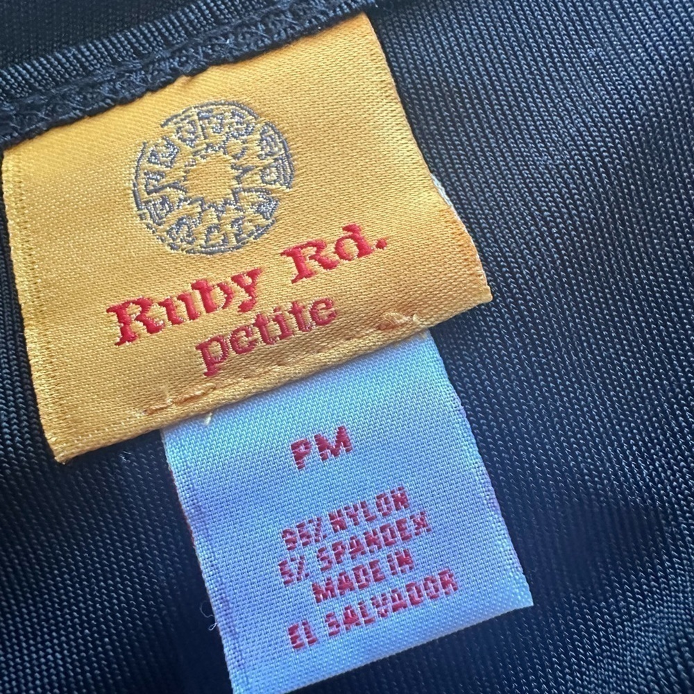 Ruby Rd. Slinky Basic Black Tank - Picture 4 of 5